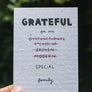 gratitude thank you greeting card